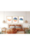 Wooden Framed 3 Piece Abstract Painting Home Home Living Room Bedroom Balcony Decor Qmrc45 - 2