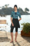 Half Plus Size Hijab Swimsuit with Short Sleeve Tights