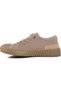Women's Vigor Beige Linen Orthopedic Comfortable Parachute Fabric Walking Training Sneaker Daily Sports Shoes - 2
