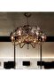 Nordic Wrought Iron Glass Chandelier for Living Room, Restaurant, Cafe, Bar, Retro Pendant Light