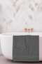 2-Piece Bath Towel Set 100% Cotton Dry Anthracite