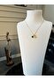 Letter E Necklace Clover Charm Steel Chain Luck Necklace - 4