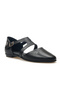 Women's Genuine Leather Daily Ballerinas 25Y D25Ya-885 Z Black - 4