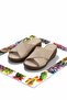 Beige Genuine Leather Women's Slippers K04296060103 - 2