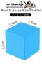 Colorful Wooden Cube Blocks 2.5X2.5Cm 16Pcs Wood Colorful Square Block Educational Developer Toy Cube m - 2