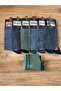 Business Men's Seamless Cotton Comfortable Striped Socks 6 Pack