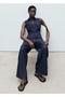 Belted Wideleg Jean Trousers - 6
