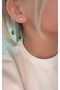 Xuping Gold Color Pearl Detailed Heart Earrings - Steel, Water Resistant, Allergy Free - 4