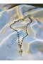 Black Beaded Polar Star Detailed Steel Necklace - 4
