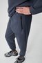 Pepo Men's Elastic Waist Relaxed Anthracite Sweatpants with Zippered Pockets and Print Detail - 2