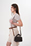 Bitter Dark Brown Women's Mini Small Hand and Shoulder Bag Adjustable Strap Zippered Gc 021009 - 3