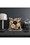 Punch Embroidery Pattern Digital Printed Black Cushion Set of 4 in Cream Colors - Pillowcase Luxury Velvet - 5