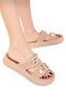 Women's Stoned Stylish Comfortable Daily Slippers Mink - 4