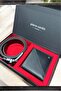 Men's Casual Denim Belt and Horizontal Wallet Favors Set - 4