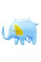 Blue Elephant Foil Balloon Gold Detailed Elephant Balloon 60X84Cm