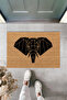 Elephant Pattern, Modern Digital Printing Doormat, Interior and Exterior Door Front Mat, Dowry Doormat - 2