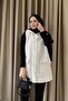 Ecru Quilted Vest 32-2221