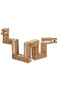 Logická hra 3D bambusové puzzle Flexi-cube - 3