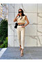 A 198955001   Women's Cream Mom Jeans - 3