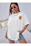 Design White Oversize No Rules! Printed T-shirt - 4