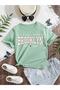 Kids City Lights Brooklyn Printed Oversize Crew Neck Children's T-shirt