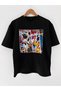 Children's Cartoon Character Printed Oversize T-shirt