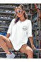 Plus Size Women's Moon and Sun 'Sun and Moon' Printed 100% Cotton Crew Neck Oversize T-shirt - 2