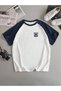Unisex Large Size Brooklyn 25 Printed Colored Oversize T-shirt with Sleeves - 2