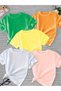 Children's Solid Color Set of 5 Cotton Oversize T-shirt