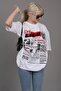Plus Size Lies Exclusive Front and Back Printed Oversize T-shirt