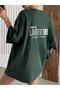 Printed Oversize T-shirt Green