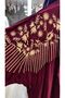 Velvet Kimono-Standard Burgundy - 4