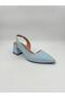 Women's High Heels Light Blue Leather