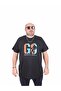 Men's Plus Size Crew Neck T-Shirt Lets Go 25161 Black