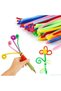 100 Pieces, Colored Chenille, Feather Wire, 30 Cm, Educational Chenille Set, Plush Wire - 6