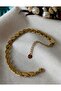 Steel Gold Coarse Barley Bracelet - 4