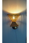 Rattan Sconce - Birch Detailed, Handmade - 4