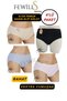 Pack of 4 100% Cotton High Waist Comfortable and Stylish Women's Bato Panties