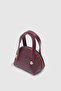 Claret Red C11 Mini Size Single Compartment Faux Leather Women's Wallet B:7 E:10 W:6 - 3