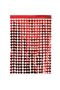 Red Heart Shape Metalized Fringed Backdrop Curtain Decor for Office Home Party - 3