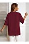 تي شيرت مطبوع عليه فراشة زهرية كبيرة الحجم - 2