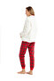 Women's Fleece Sweatshirt 51624 - Cream - 4