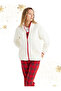 Women's Fleece Sweatshirt 51624 - Cream - 5