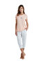 Women's Short Sleeve Capri Pajamas Set-51342-Salmon