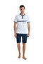 White Men's Pajama Set 40496