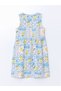 White Crew Neck Girl's Dress - 4