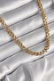 Steel Gold Color Ring Chain Women's Necklace