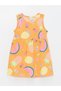 Crew Neck Printed Baby Girl Dress