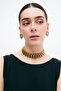 Glided Grace Gold Plated Choker Necklace - 3