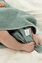 Tiny Bear Organic Cotton Baby Swaddle Mint 75X75 cm - 3